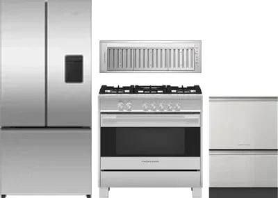 4 Piece Package Includes Refrigerator, Range, Hood And Dishwasher